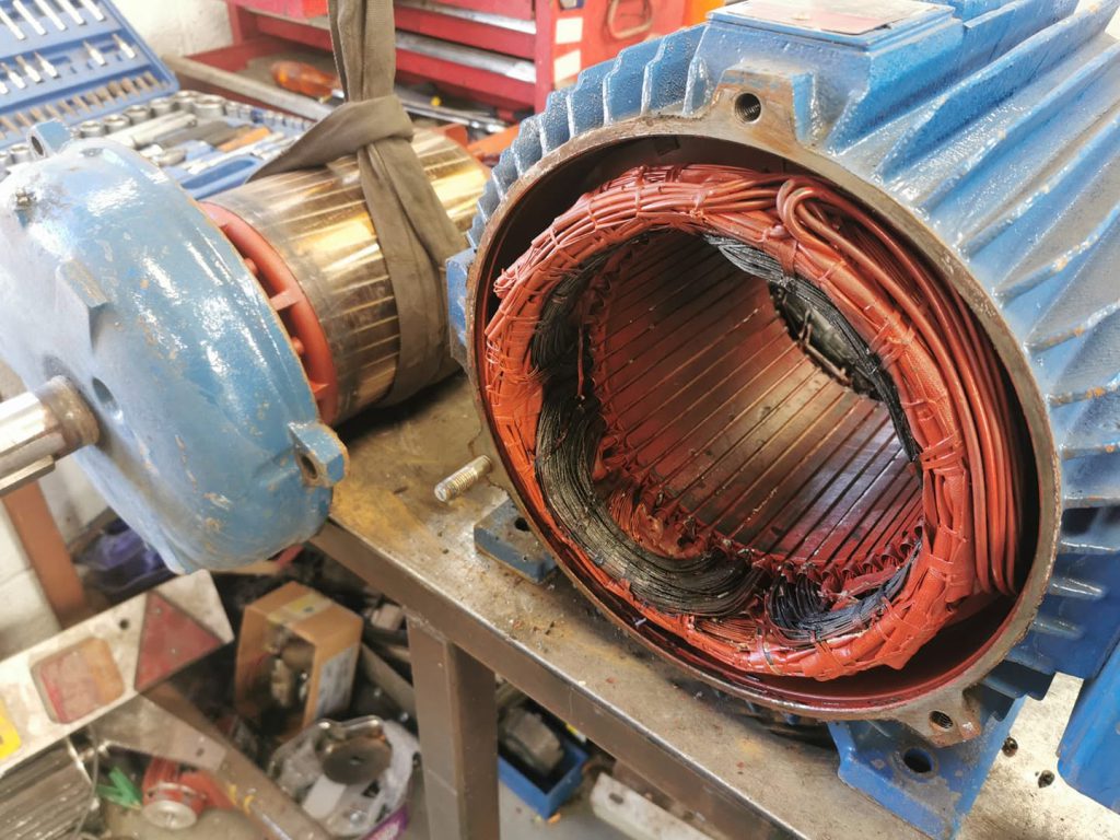 Brook motor rewind